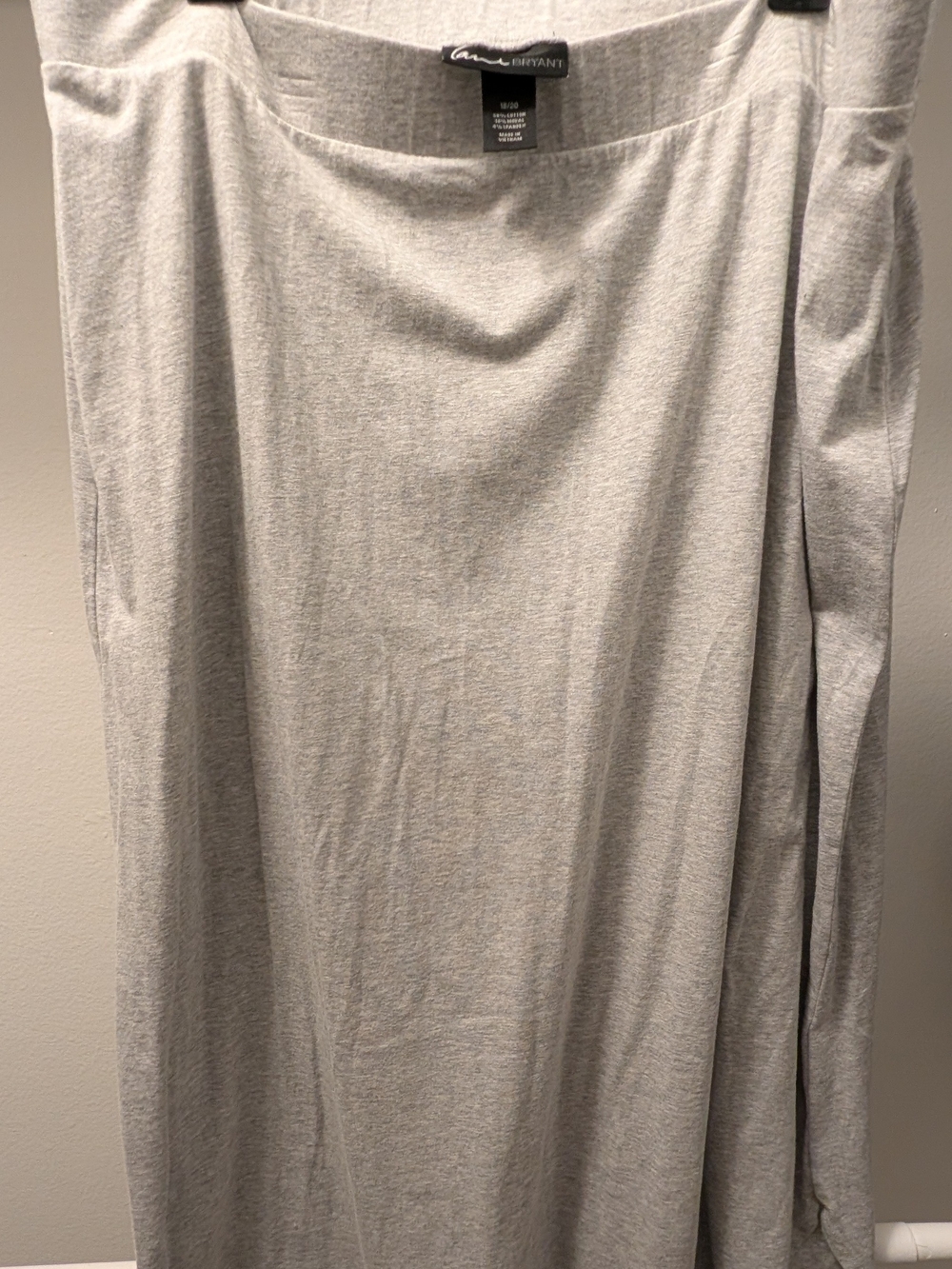 Lane Bryant Light Gray Maxi Knit Skirt